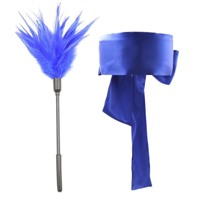'Tease Me Softly' – Satin Blindfold & Feather Tickler Set