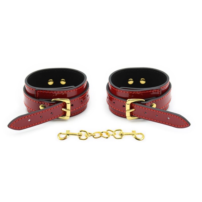'Under Arrest Again' - Red Patent Handcuffs