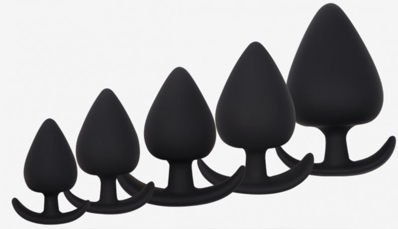The Training Plugs – 5-Piece Butt Plug Anal Plug Trainer Set for Beginners & Experienced Users